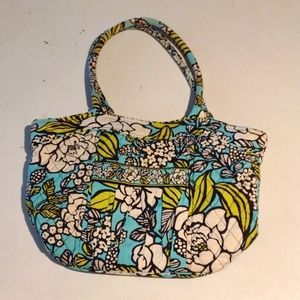 Vera Bradley over the shoulder bag. Turquoise with flowers